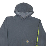 CARHARTT Mens Grey Hoodie L Hooded Sweatshirt Cotton Blend Casual