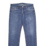 LEVI'S 501 Mens Jeans Blue Classic Straight Denim Medium W34 L34 Button