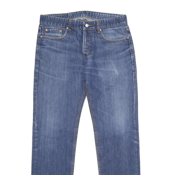 LEVI'S 501 Mens Jeans Blue Classic Straight Denim Medium W34 L34 Button