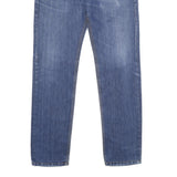 LEVI'S 501 Mens Jeans Blue Classic Straight Denim Medium W34 L34 Button