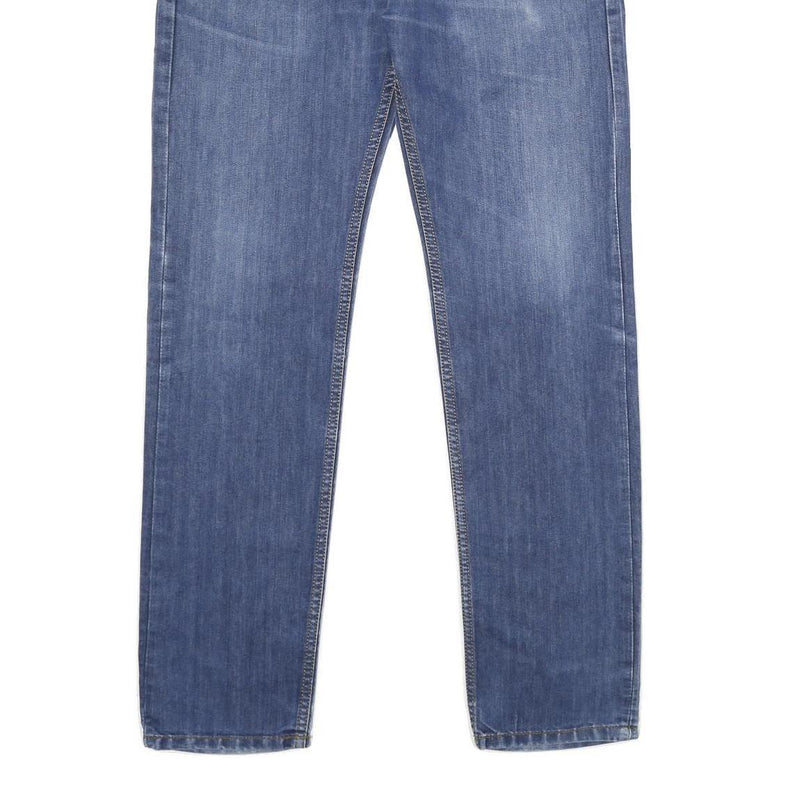 LEVI'S 501 Mens Jeans Blue Classic Straight Denim Medium W34 L34 Button