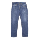 LEVI'S 501 Mens Jeans Blue Classic Straight Denim Medium W34 L34 Button