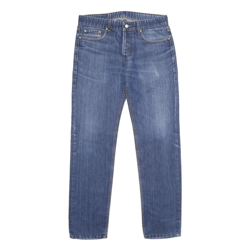 LEVI'S 501 Mens Jeans Blue Classic Straight Denim Medium W34 L34 Button