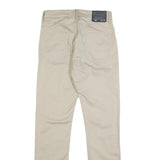 LEVI'S Mens Cotton Blend Beige Slim Tapered Trousers W32 L34 Casual Zip Closure