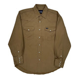Wrangler Shirt - Large Brown Cotton