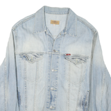 LEE Mens Blue Denim Jacket XL Cotton Classic Button Closure Casual Vintage