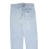 H&M Mens Jeans Blue Regular Straight Denim Light W32 L34 Button Closure Cotton