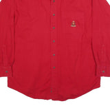 CHAPS RALPH LAUREN Mens Red Button Down Shirt L Classic Cotton Casual
