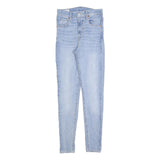LEVI'S Womens Jeans Blue Slim Skinny Denim Light W25 L28 Stretch Zip Fastening