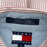 Tommy Hilfiger Striped Shirt - XL Red Cotton