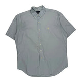 Ralph Lauren Short Sleeve Shirt - Large Blue Cotton
