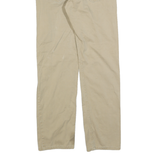 LEVI'S Mens Cotton Beige Regular Straight Trousers W31 L29 Casual Zip Closure
