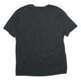 TOMMY HILFIGER Mens Black Graphic T-Shirt L Short Sleeve Crew Neck Logo