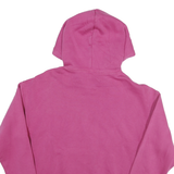 REEBOK Mens Pink Hoodie S Cotton Blend Pullover Comfort Casual Sportswear
