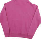 REEBOK Mens Pink Hoodie S Cotton Blend Pullover Comfort Casual Sportswear