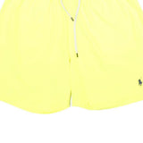 POLO RALPH LAUREN Mens Yellow Casual Shorts M W30 Polyester Blend Swimwear