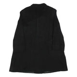 PETER HAHN Womens Black Cashmere Button Jacket UK 18 Classic Tailored Plain