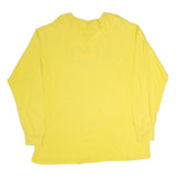 CHAPS RALPH LAUREN Mens Yellow Graphic T-Shirt XL Long Sleeve Crew Neck