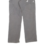 CARHARTT Mens Cotton Blend Grey Workwear Regular Straight Trousers W31 L29