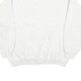 TORERO Mens White Cotton Blend Crew Neck M Classic Sweatshirt Pullover