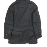 G-STAR Womens Black Cotton Hooded Jacket S Woven Casual Urban Style Zip Up