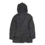 G-STAR Womens Black Cotton Hooded Jacket S Woven Casual Urban Style Zip Up