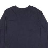 DICKIES Mens Navy Blue Long Sleeve Crew Neck T-Shirt XL Cotton Blend Workwear