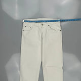 501 Levis Jeans - 32W 30L White Cotton