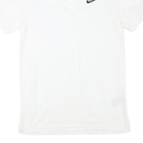 NIKE Mens White Short Sleeve Plain S Polo Shirt Cotton Blend Classic