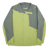 CMP Mens Green & Grey Outdoor Zip Jacket 2XL Polyester Lightweight Activewear