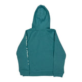 Age 10 Carhartt Spellout Hoodie - Medium Blue Cotton