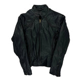 Unik Motorcycle Leather Jacket - Small Black Leather