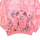 DOUBLE DUTY Womens Pink Printed Long Sleeve Button Neck Top XL Relaxed Fit