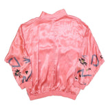 DOUBLE DUTY Womens Pink Printed Long Sleeve Button Neck Top XL Relaxed Fit