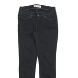 LEVI'S Womens Jeans Black Slim Skinny Denim W28 L30 Classic Zip Fastening