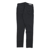 LEVI'S Womens Jeans Black Slim Skinny Denim W28 L30 Classic Zip Fastening