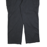 DICKIES Mens Cotton Blend Black Regular Straight Trousers W44 L32 Workwear Cargo