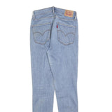 LEVI'S 721 Womens Jeans Blue Slim Skinny Denim Medium W29 L29 Frayed Hem