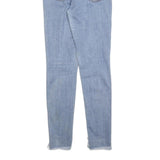LEVI'S 721 Womens Jeans Blue Slim Skinny Denim Medium W29 L29 Frayed Hem