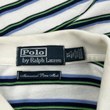 Polo By Ralph Lauren Striped Polo Shirt - XL Blue Cotton