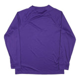 NBA Mens Purple & Yellow Los Angeles Lakers Long Sleeve Crew Neck Graphic