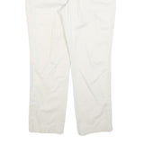 LAUREN RALPH LAUREN Womens Cotton Blend White Regular Straight Trousers W34 L30