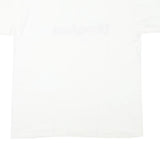 DISNEY Mens White Graphic T-Shirt L Short Sleeve Crew Neck Disneyland