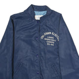 BONAVITT Womens Navy Blue Button Closure Jacket Polyester M Plain Casual Sports