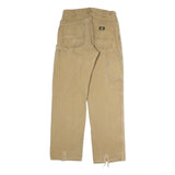 DICKIES Mens Regular Fit Workwear Beige Denim Jeans W32 L32 Durable Zip Closure