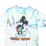 DISNEY Mens White & Multicolour Mickey Mouse Graphic T-Shirt M Short Sleeve Crew