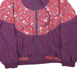 EXCLUSIV Womens Purple & Pink Floral Outdoor Zip Jacket XL Polyester Blend