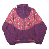 EXCLUSIV Womens Purple & Pink Floral Outdoor Zip Jacket XL Polyester Blend