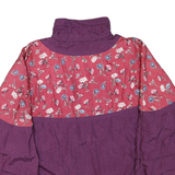 EXCLUSIV Womens Purple & Pink Floral Outdoor Zip Jacket XL Polyester Blend