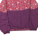 EXCLUSIV Womens Purple & Pink Floral Outdoor Zip Jacket XL Polyester Blend